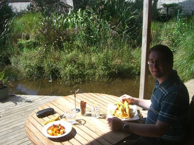 lunch at waitangi cafe