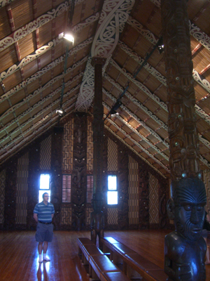 Waitangi treaty house Marc inside the Waitangi Treaty House