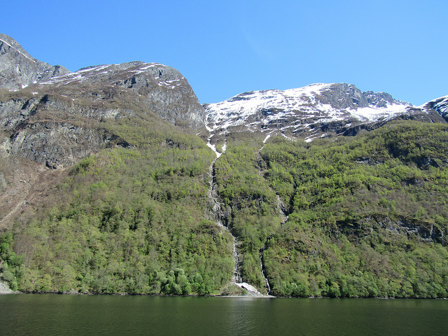 Amazing scenery on the fjord cruise to Gudvangen.