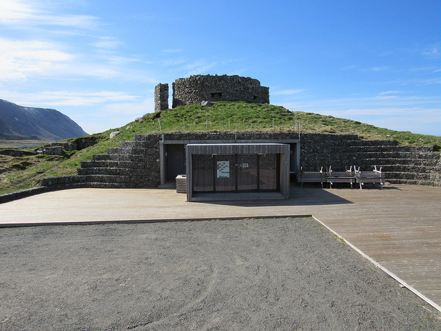 Eggum's rest stop is meant to blend into the environment