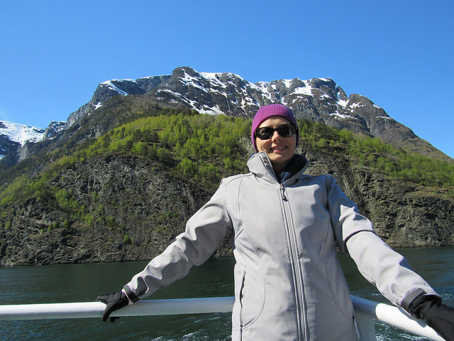 Dawn on the cruise to Gudvangen