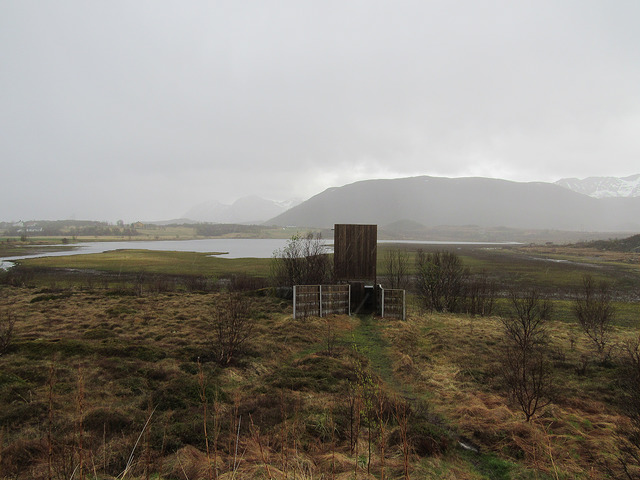 Rest stop along the Lofoten National Tourist Route
