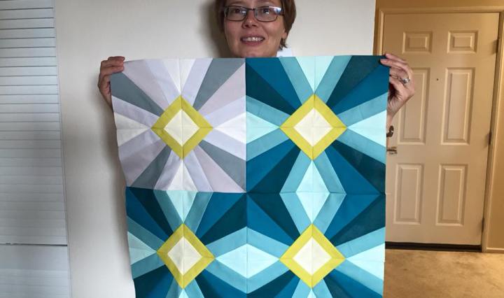 craftsy introduction to foundation paper piecing sun ray sunray block