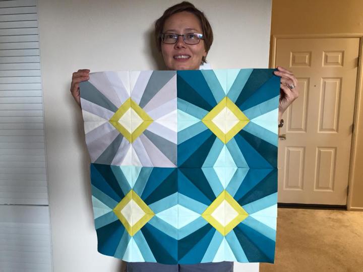 craftsy introduction to foundation paper piecing sun ray sunray block