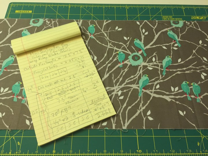mini sew together bag riley blake fabric challenge