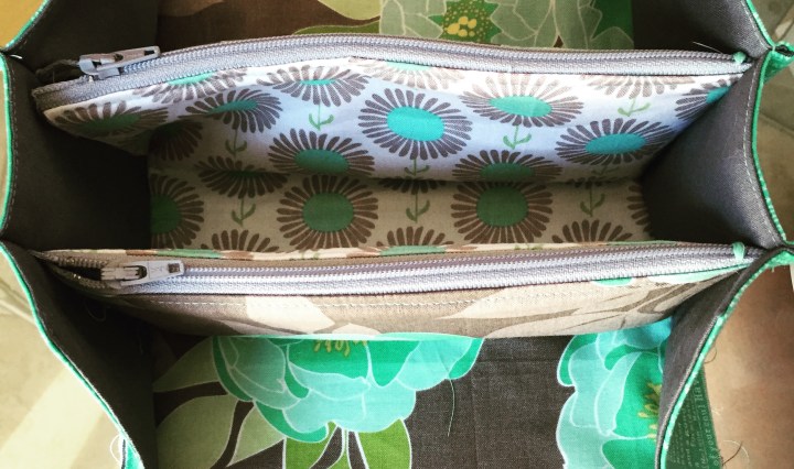 mini sew together bag riley blake fabric challenge