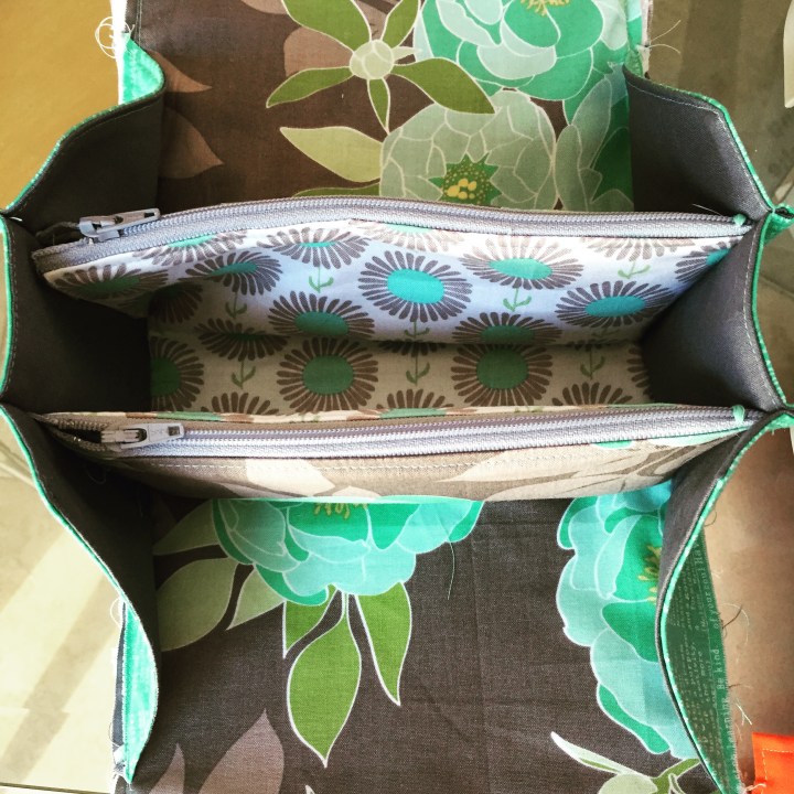 mini sew together bag riley blake fabric challenge