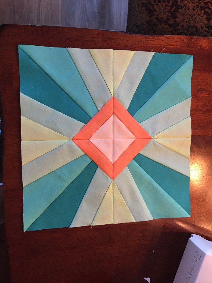 craftsy introduction to foundation paper piecing sun ray sunray block